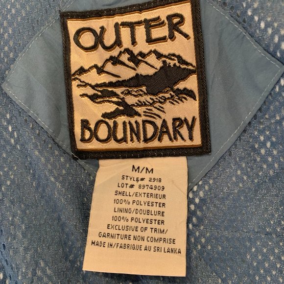 Outer Boundary Blue Windbreaker Jacket - Picture 2 of 2